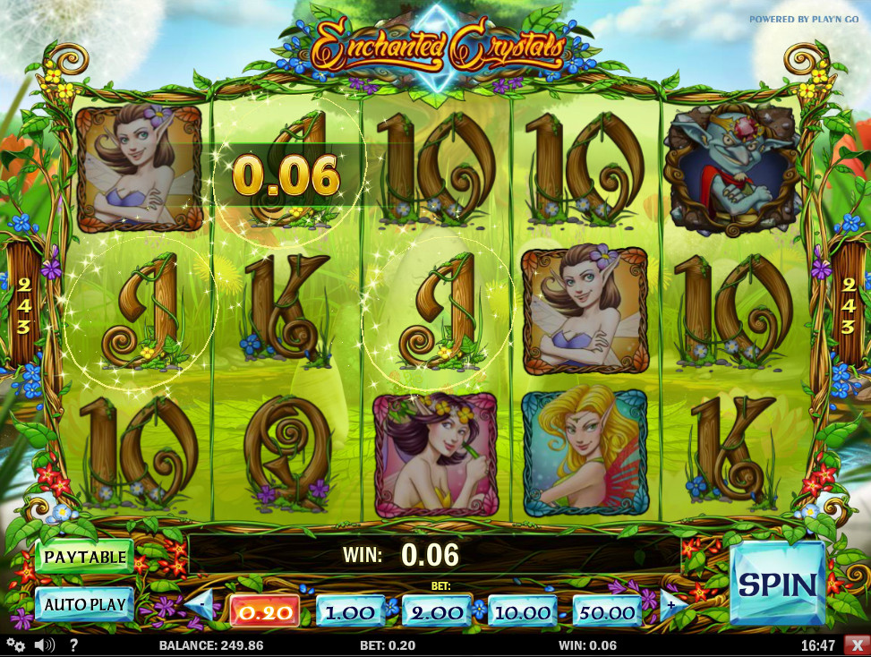 Игровой автомат "Зачарованные кристаллы"